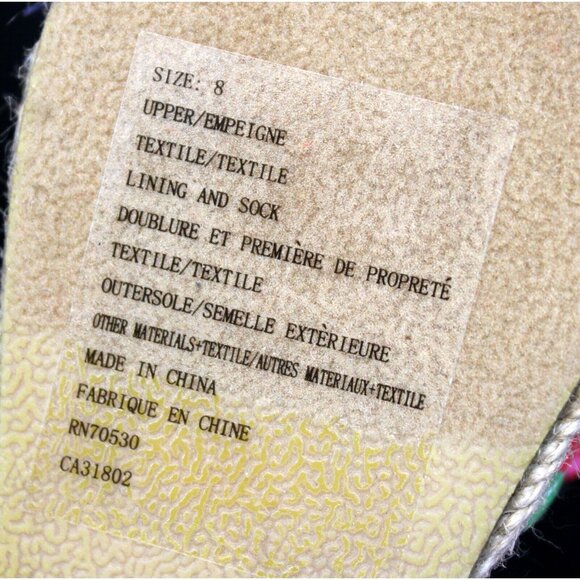 2013 Gymboree Strawberry Sweetheart Espadrille Sandals sz 8 Summer Bow Easy On - Picture 6 of 6